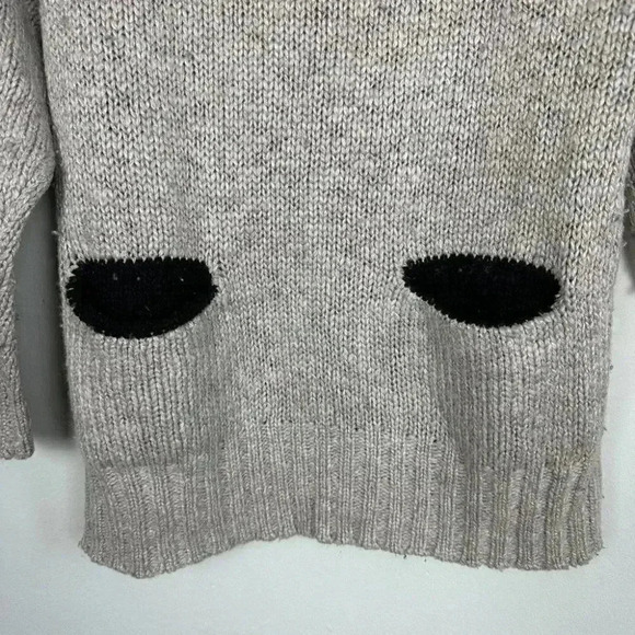 Levi's Women's Long Sweater Fair Isle Après Ski Nordic Pockets Tan Black XS - Picture 4 of 5